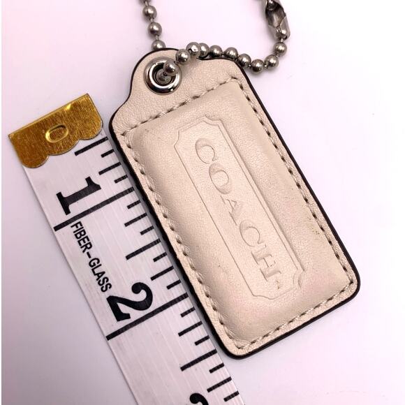 COACH Cream Replacement Hang Tag Bag Hangtag Charm - Picture 3 of 3
